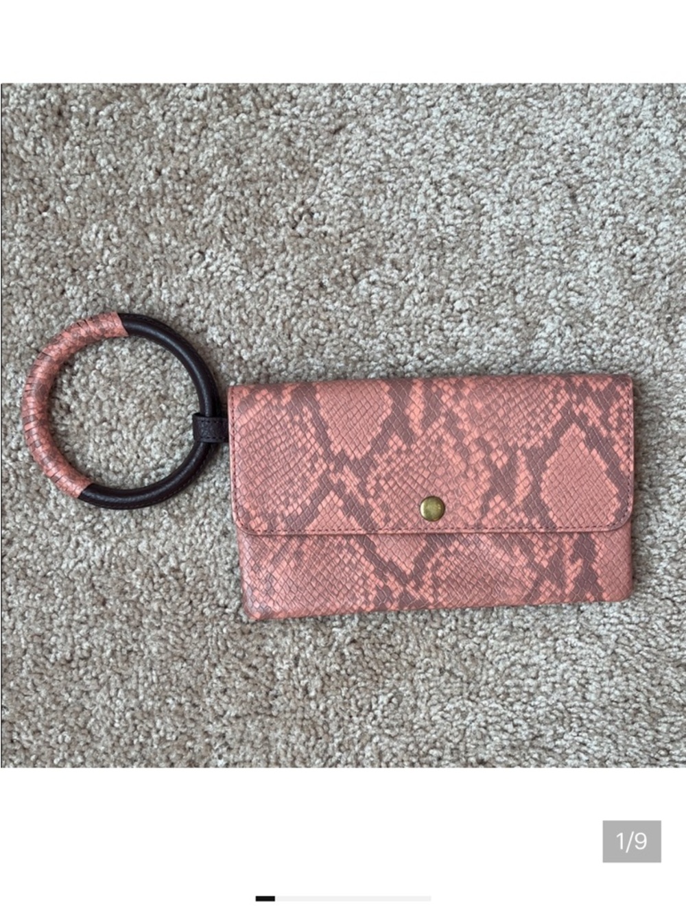 Fossil Leather Snakeskin Wrislet